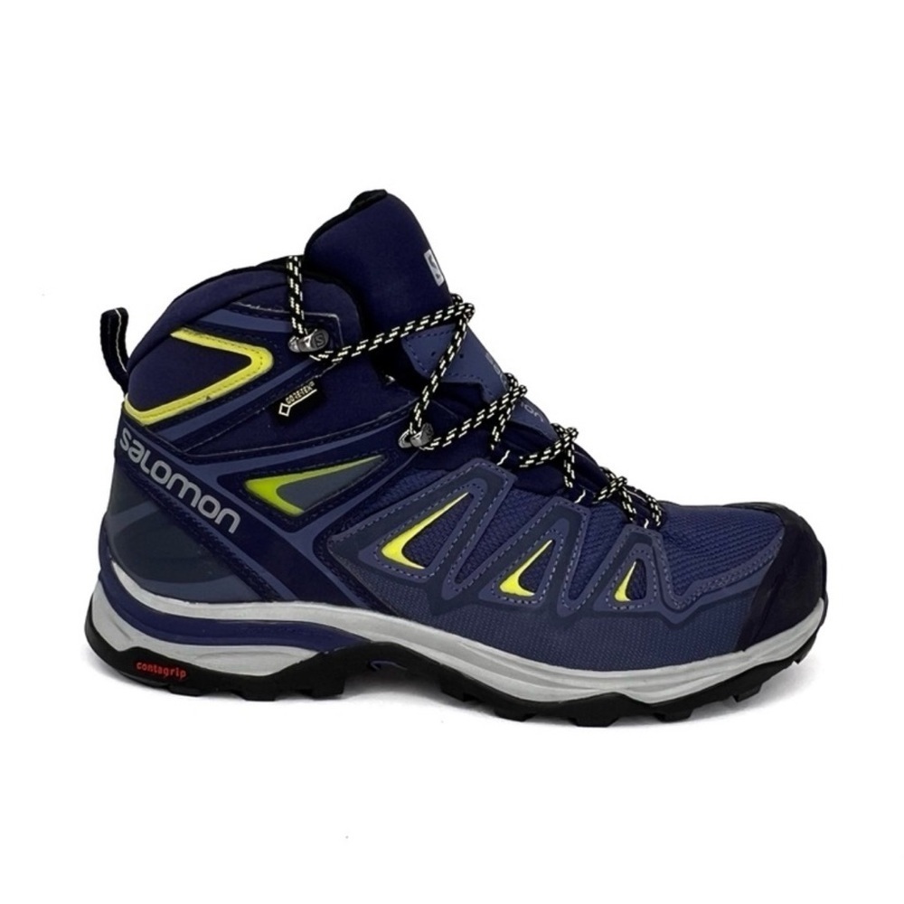 Salomon X Ultra 3 Mid GTX Hiking Boots Women’s Size 9.5 Blue Goretex EUC - Picture 3 of 13